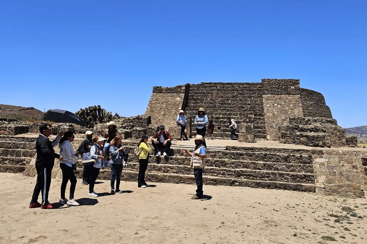 Recorrido en la zona arqueológica