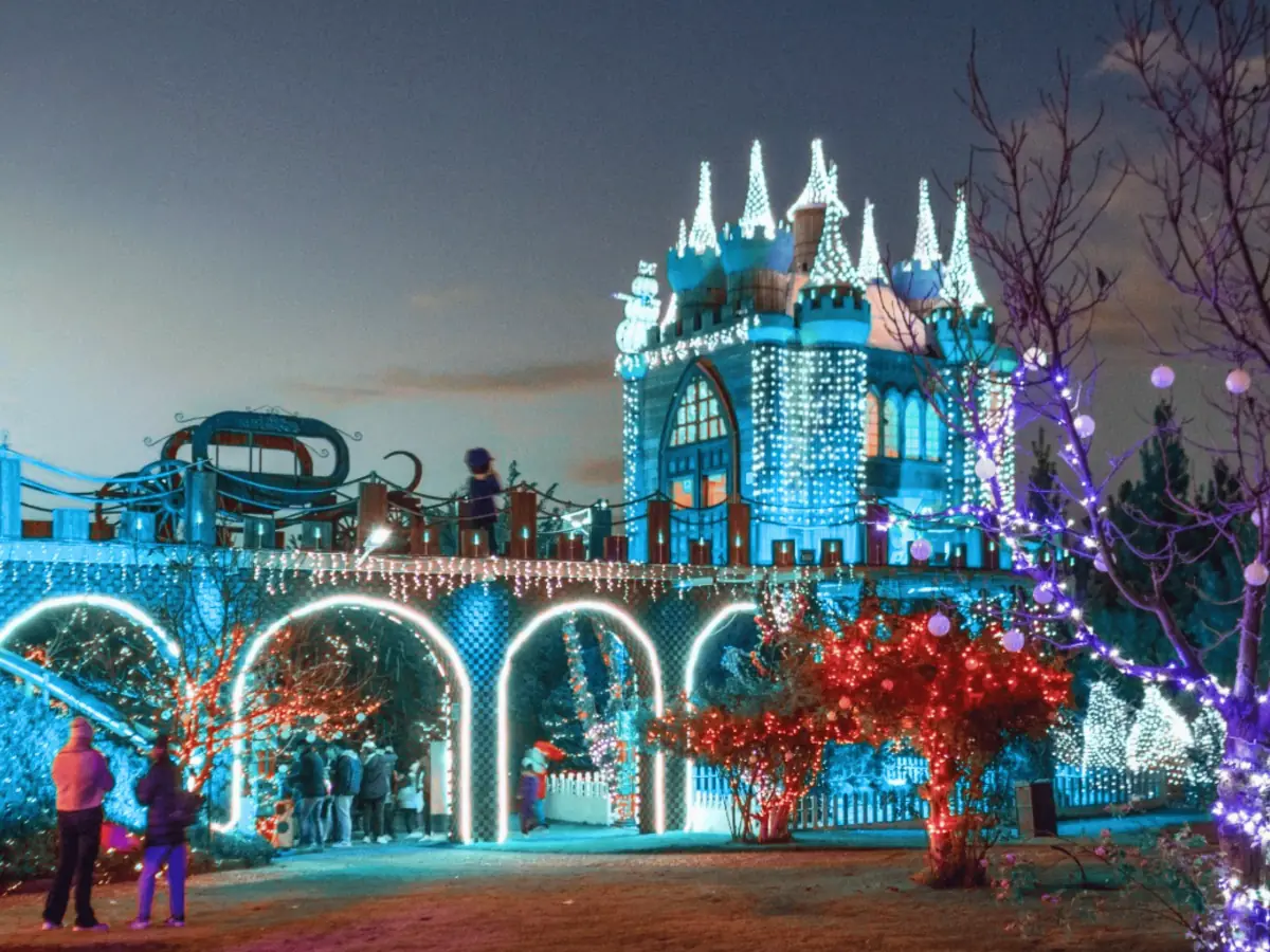 Castillo iluminado