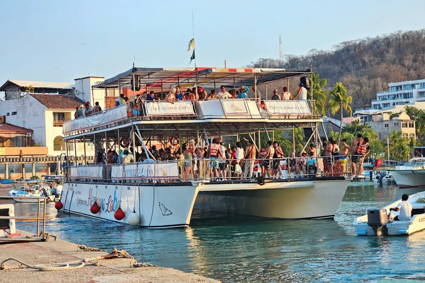 Salida en el catamarán