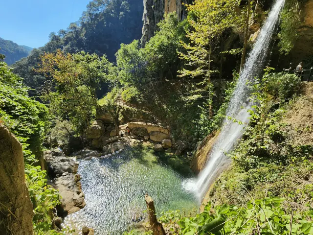 Vista a la cascada
