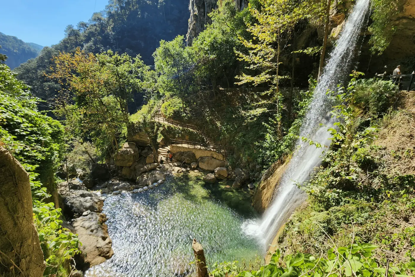 Vista a la cascada