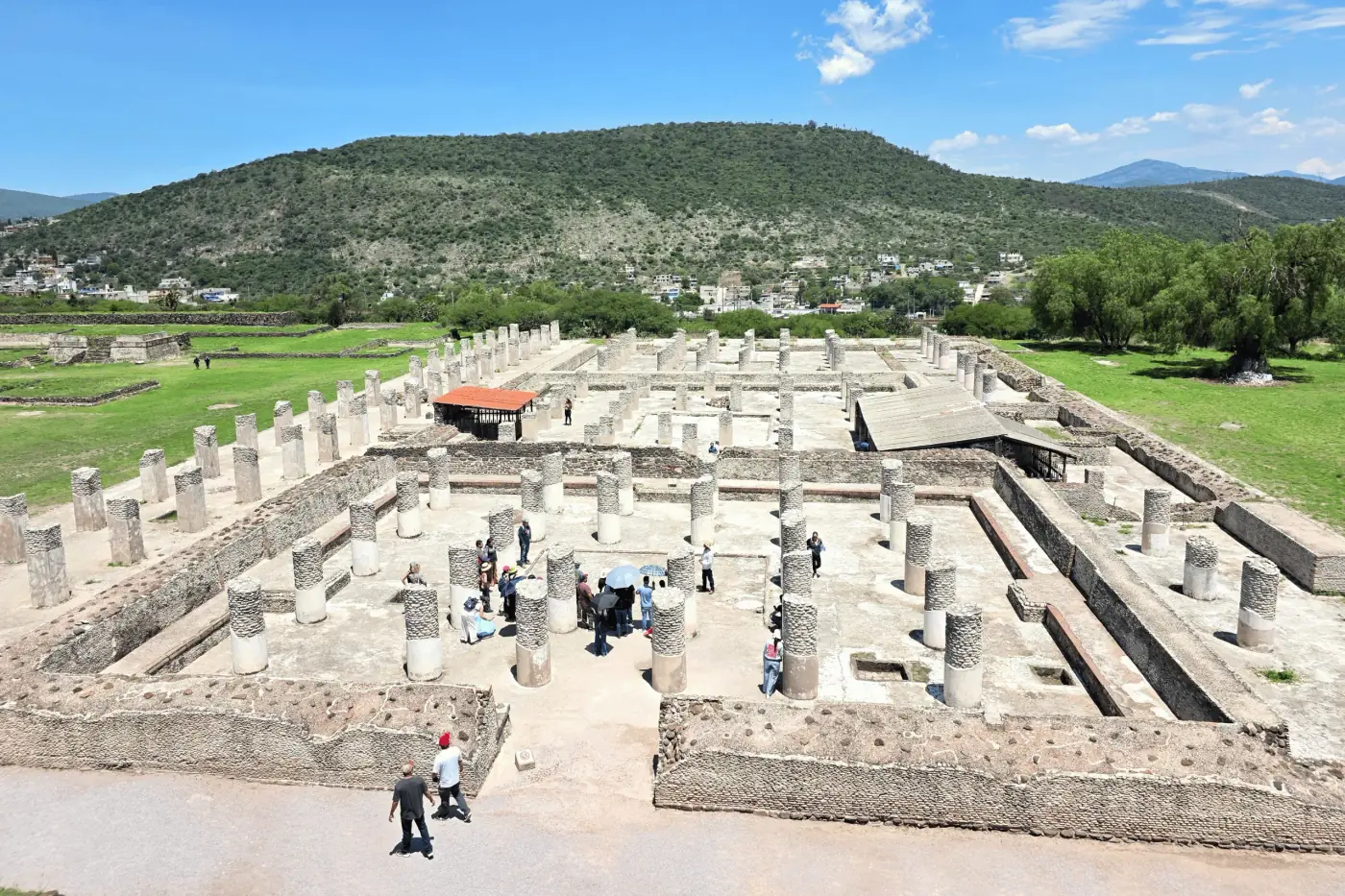 Vista de la zona arqueológica de Tula