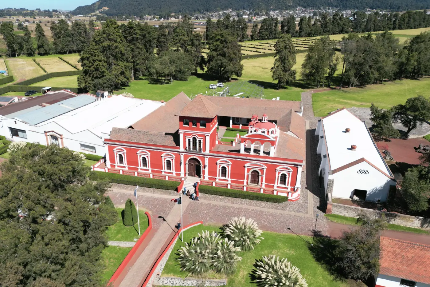 Vista de la hacienda