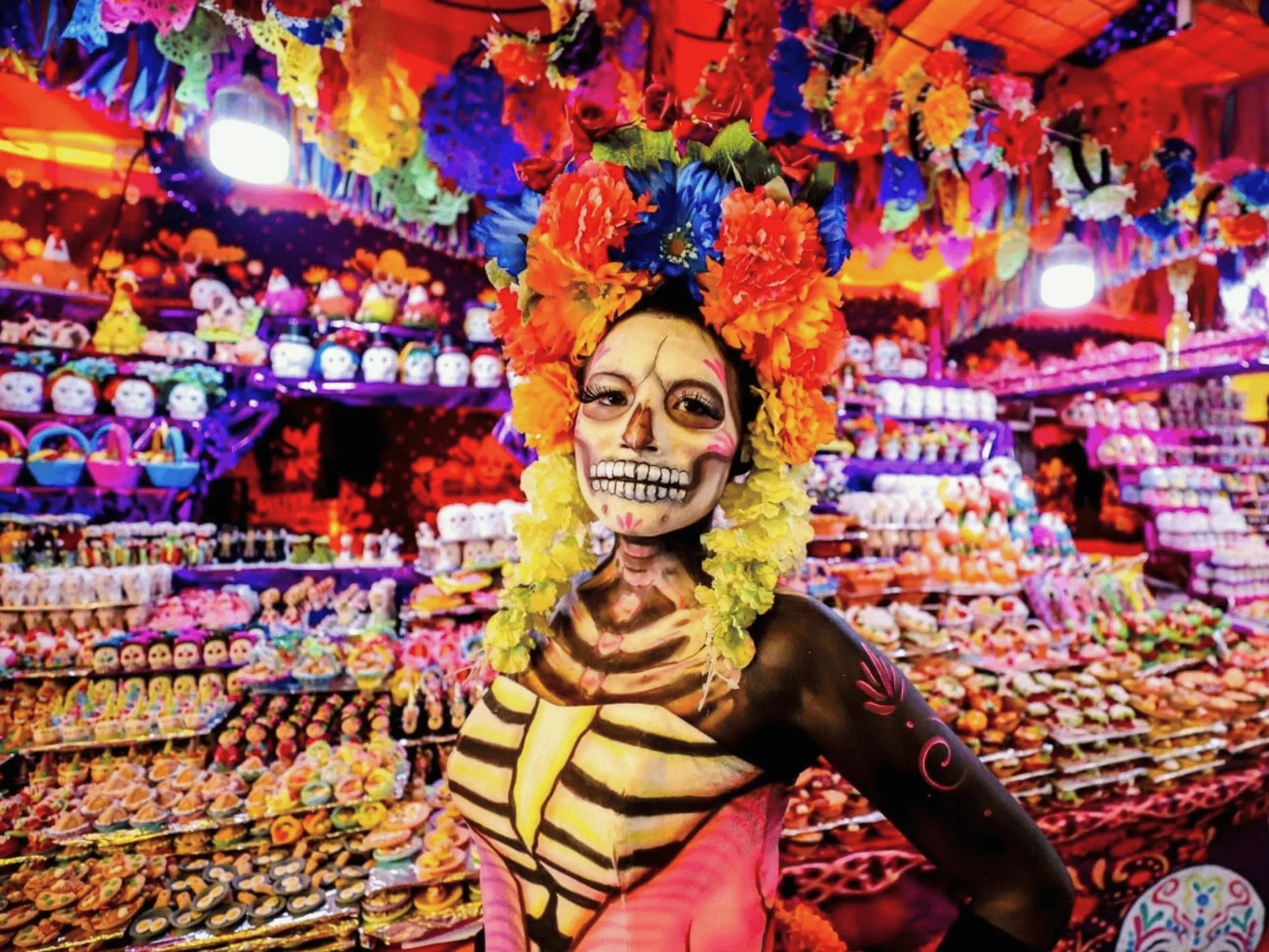 Catrina en la feria