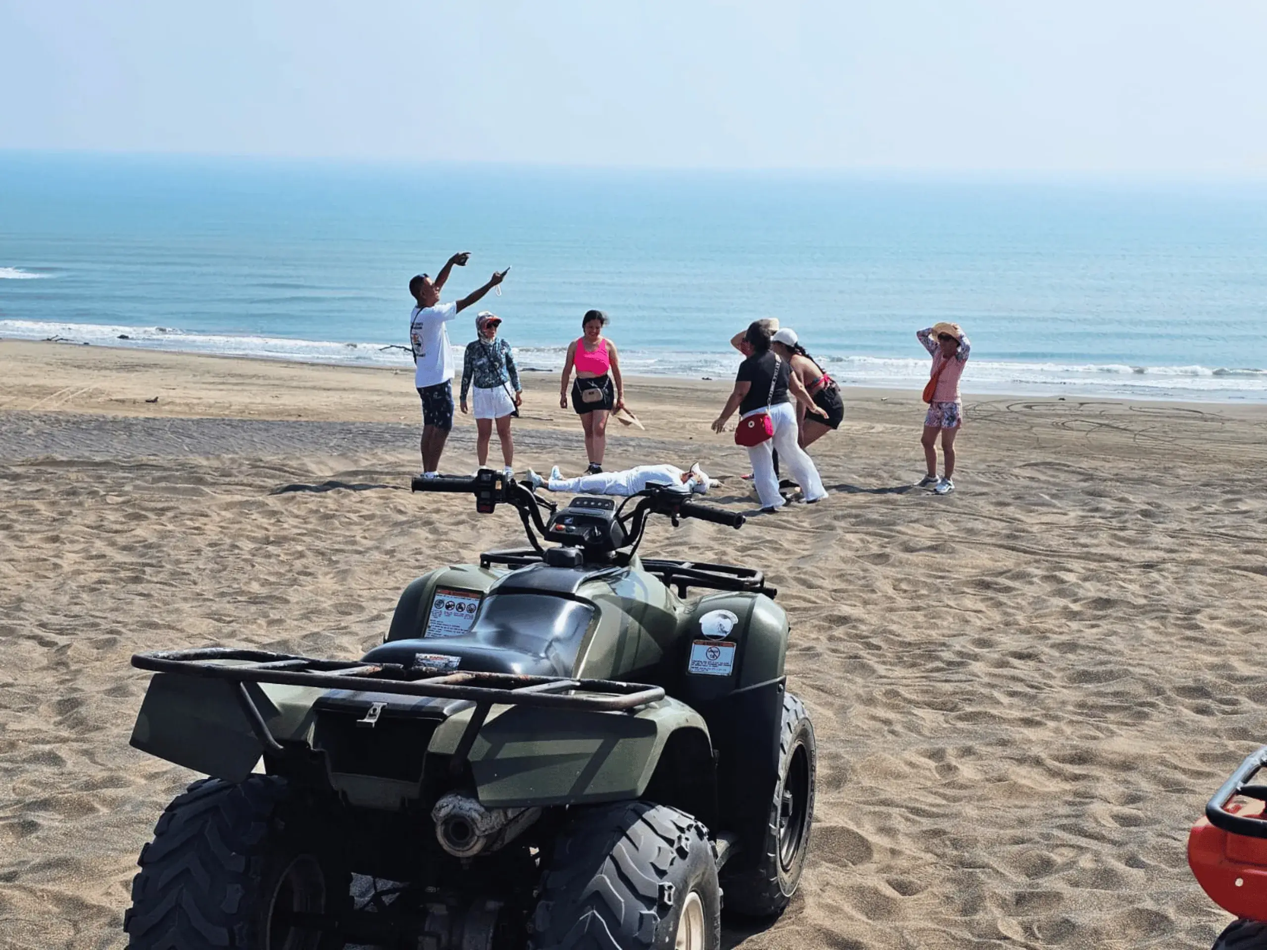 Disfrutando en la playa
