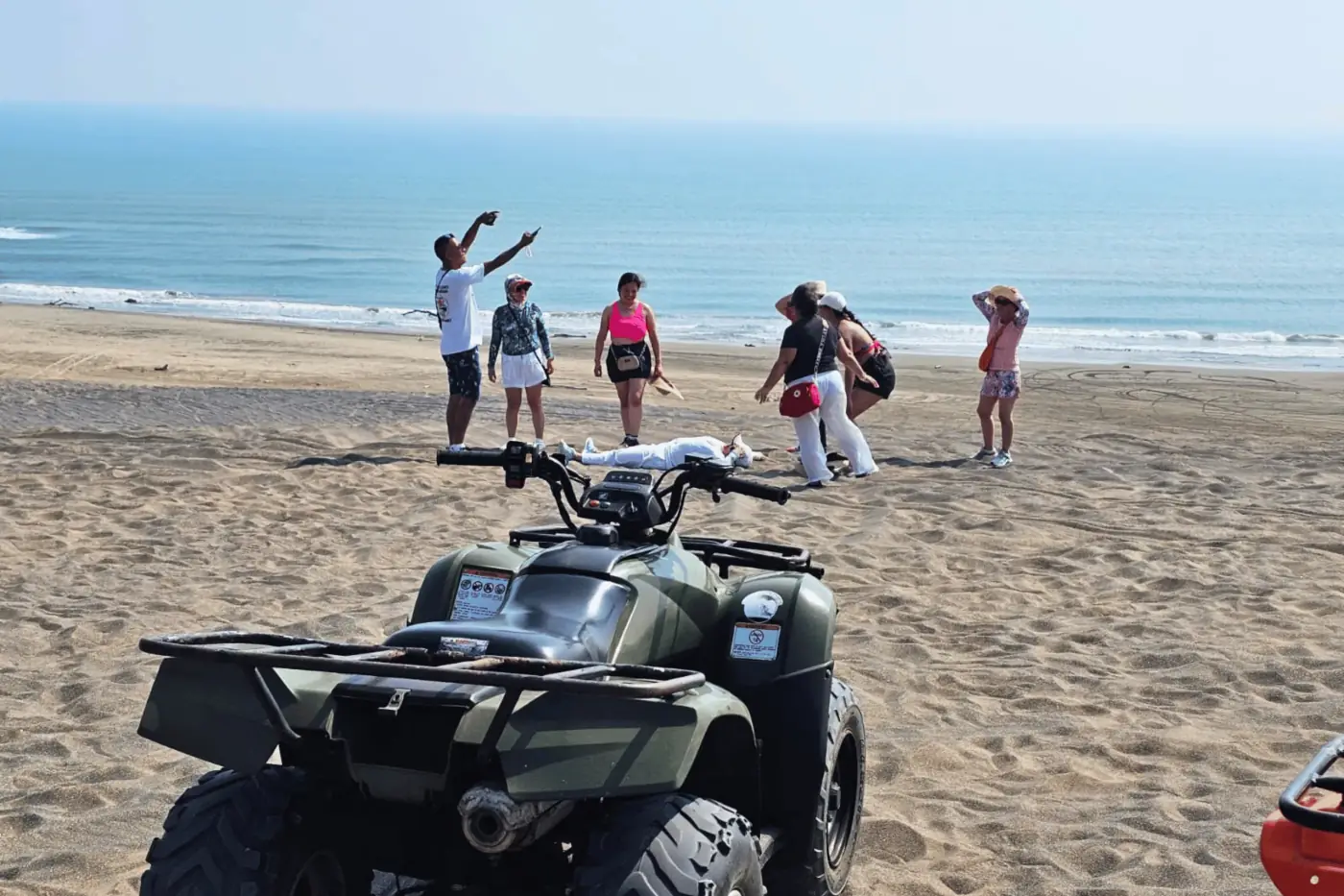Disfrutando en la playa