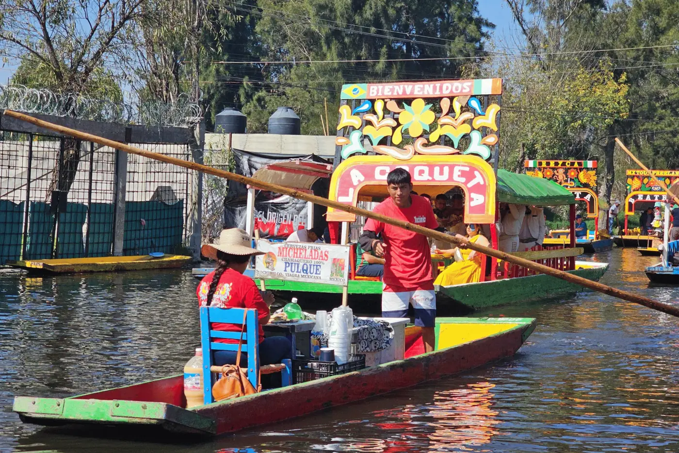 Vendedores en Xochimilco
