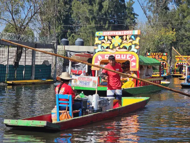Vendedores en Xochimilco